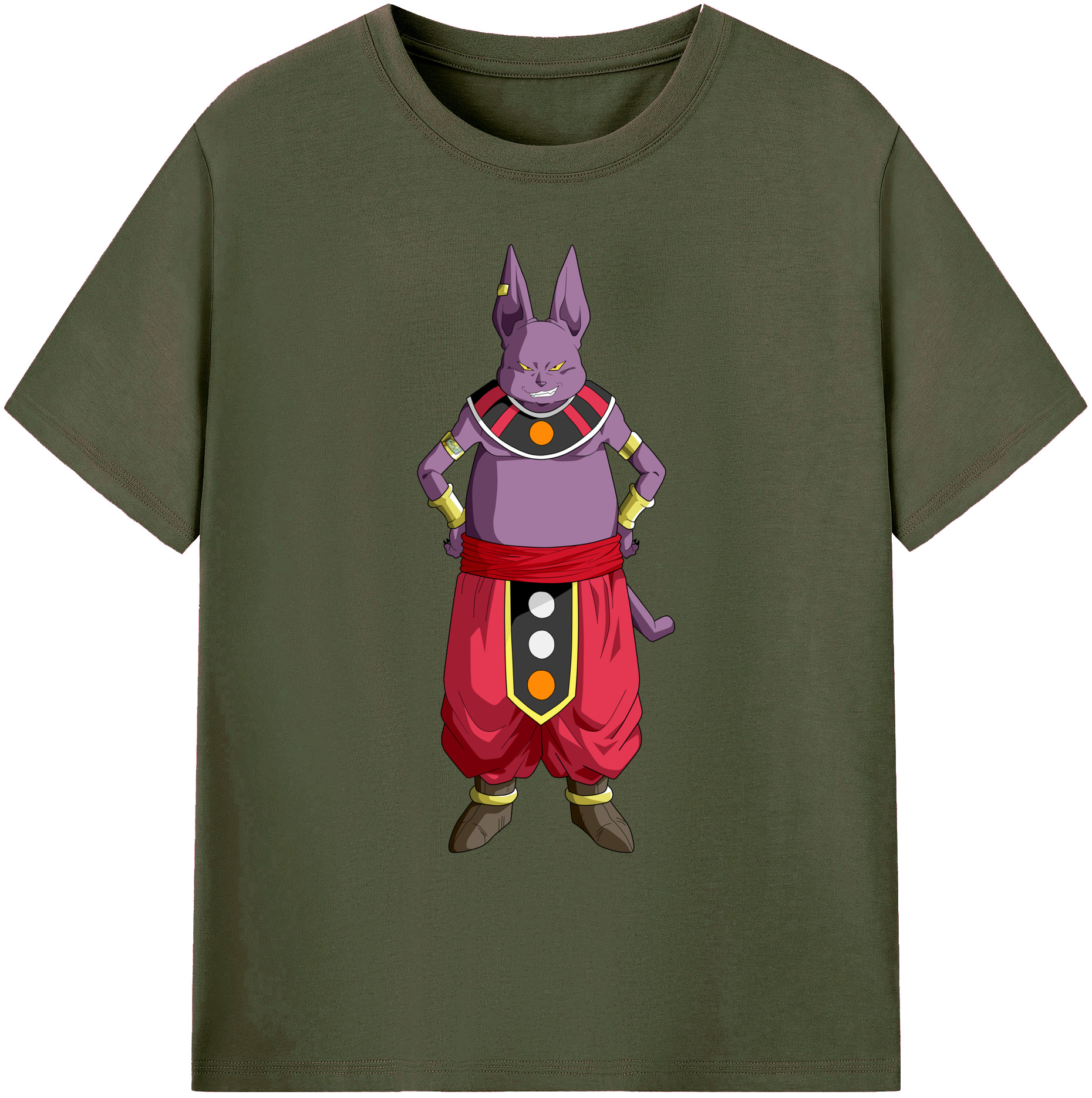 ドラゴンボール シャンパ DRAGON BALL Champa 綿100％ メンズ半袖Tシャツ｜肌触りやわらか＆通気性